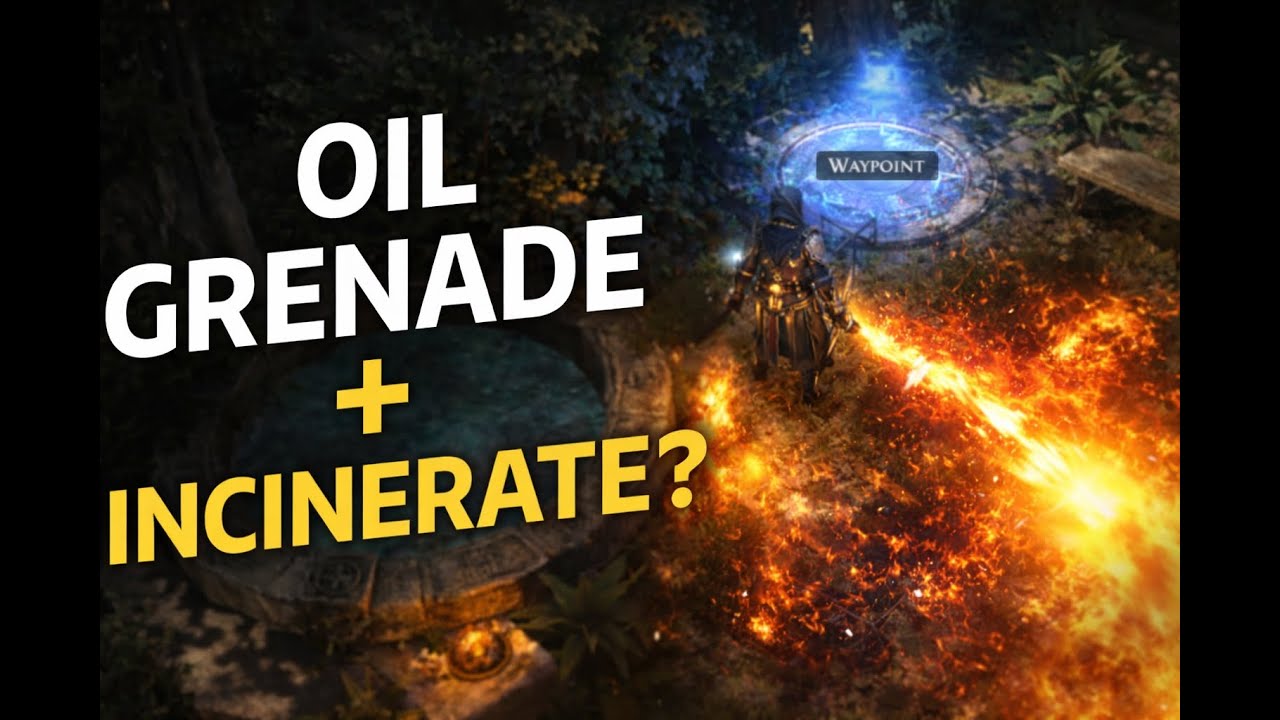 PoE2: Testing Oil Grenade + Incinerate Witchhunter - Abyss Farm