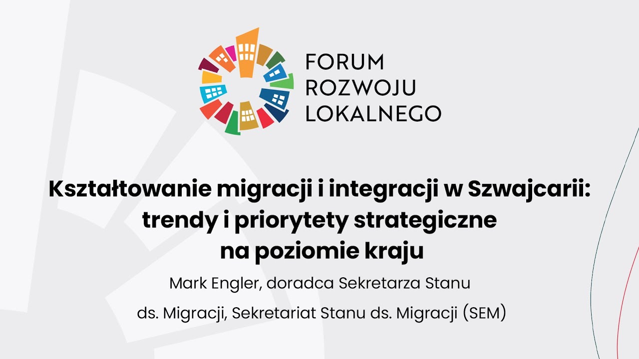 Mark Engler - Kształtowanie migracji i integracji w Szwajcarii