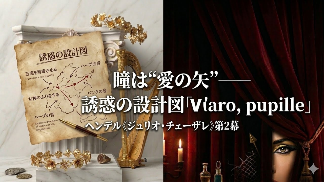 [Музыкальная подсказка] Глаза — это «стрелы любви», план соблазнения: «V'adoro, pupille» из 2-го ...