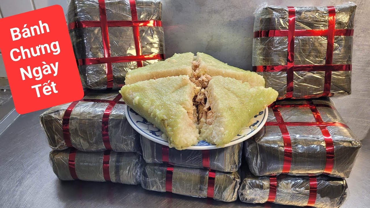 Chia Sẻ Cách gói Bánh Chưng bằng Lá Chuối /Cách Luộc /vớt ra và hoàn thiện chiếc Bánh Chưng Ngày Tết