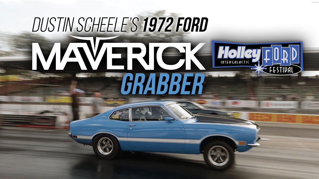 1972 Grabber Blue Maverick at Ford Festival 2019!