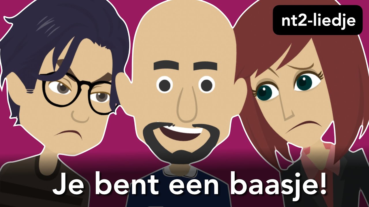Je bent een baasje!   (NT2-liedje, niveau A1, diminutief)