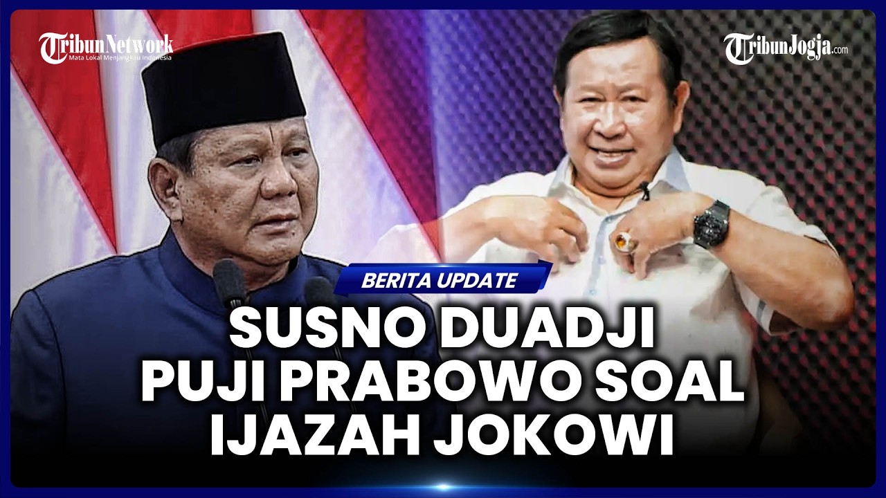 SUSNO DUADJI PUJI PRABOWO BERSIKAP BIJAK KARENA TAK IKUT CAMPUR KASUS IJAZAH JOKOWI