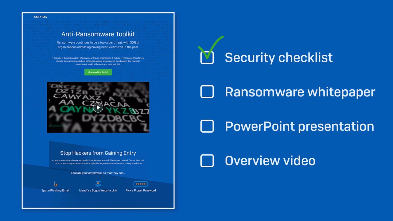 Free Sophos Anti-Ransomware Toolkit