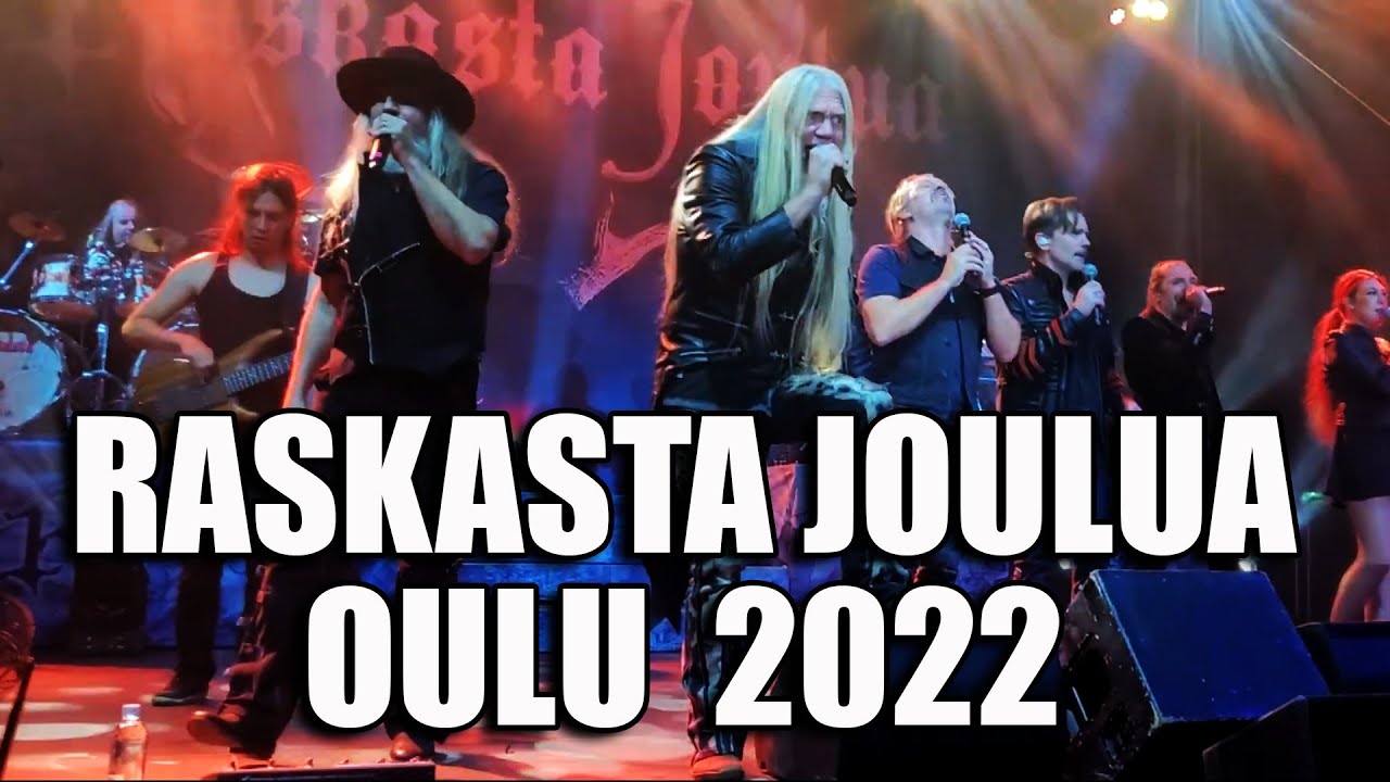 Raskasta Joulua - Tulkoon Joulu - vocals by Marko Hietala et al - Oulu 2022  (Phone -cam)