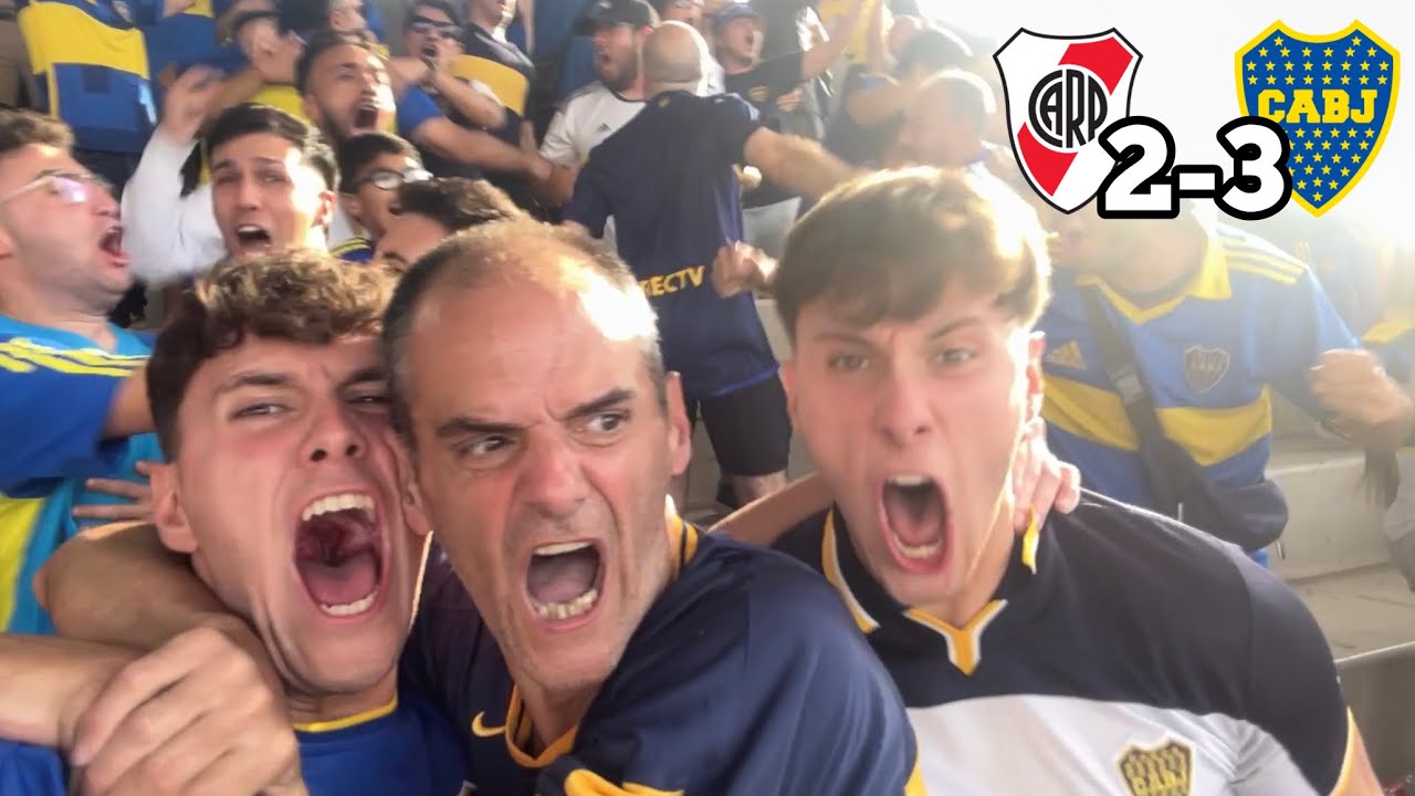 REACCIONANDO al SUPERCLÁSICO RIVER 2-3 BOCA desde la CANCHA