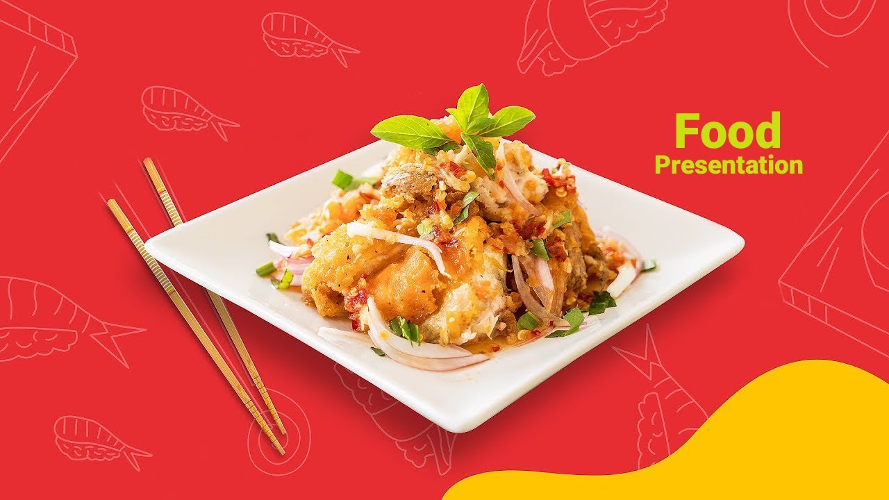 Restaurant food menu promo Presentation animation
