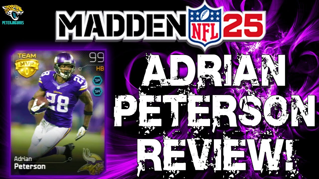 MUT 25 - MVP ADRIAN PETERSON REVIEW! Fast, Powerful RB - Best Card in Madden 25 Ultimate Team? 