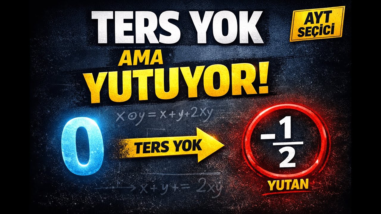 İşlemler | Birim – Ters – Yutan Eleman Aynı Soruda | KPSS - TYT - AYT Matematik