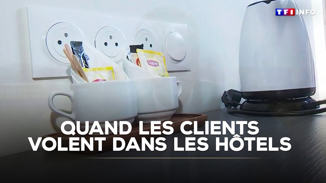 Peignoir, déco, cafetière... Quand les clients volent dans les hôtels｜TF1 INFO