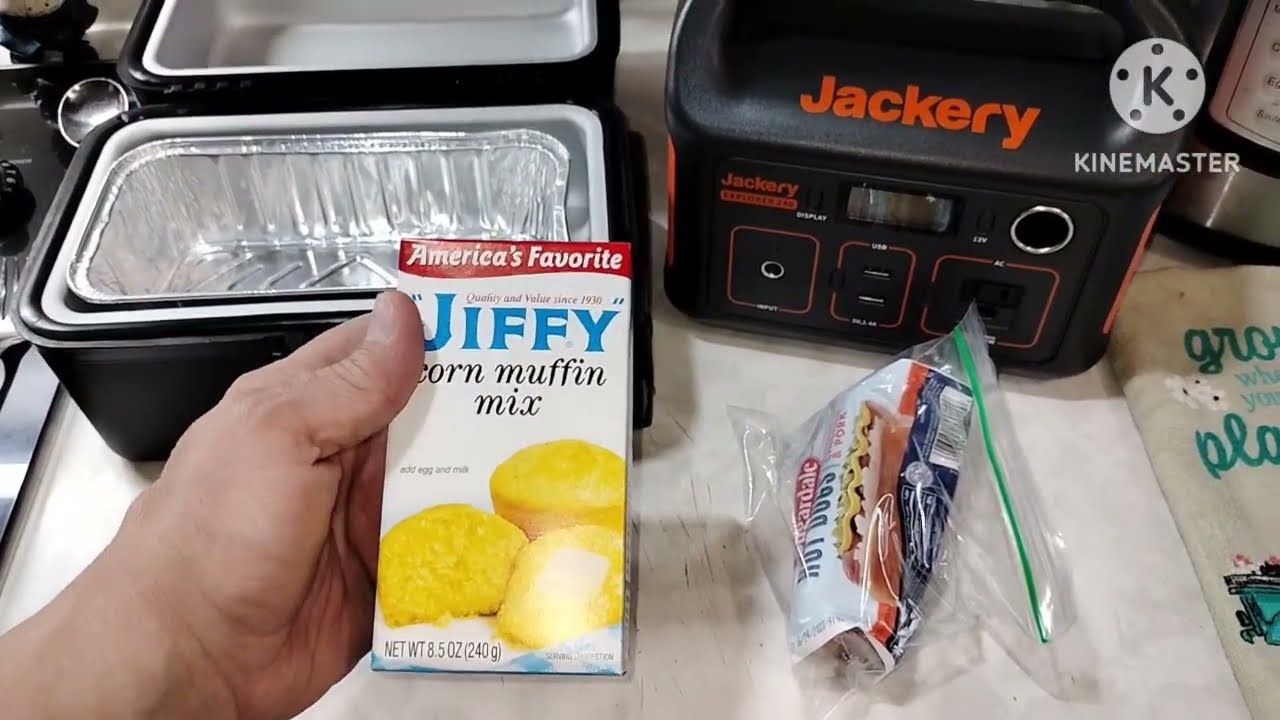 12 Volt Cooking Using My Jackery 240 And Road Pro Car Stove