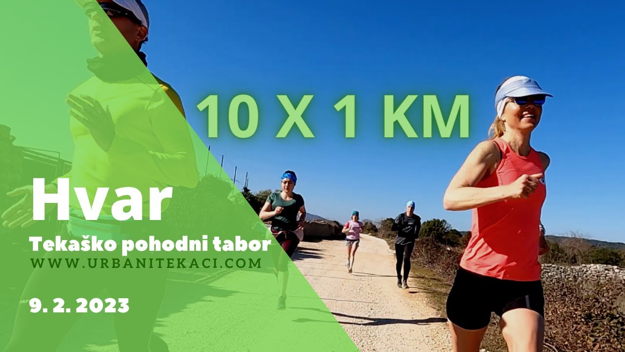 Intervalni trening 10x 1km,  Hvar 2023
