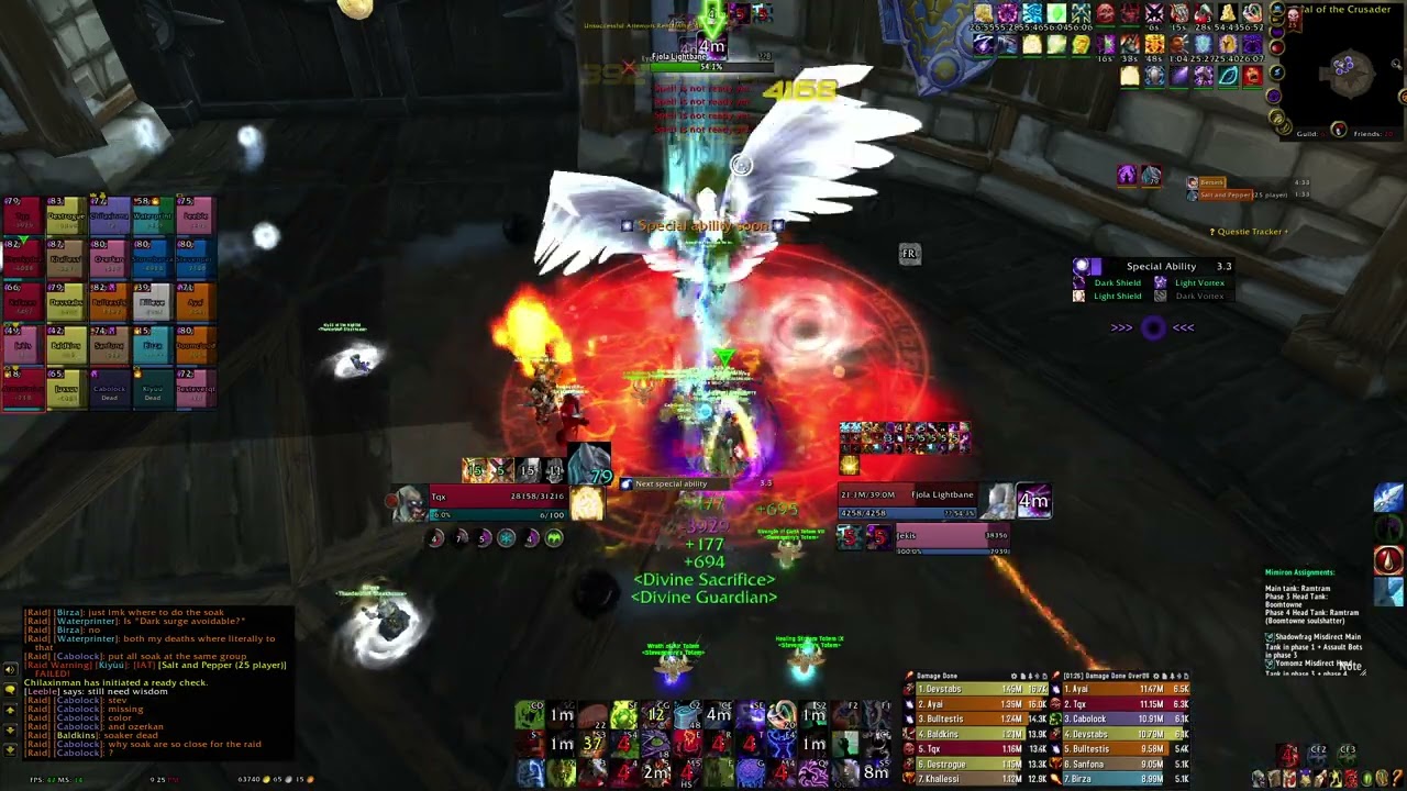 WOTLK Blood DK DPS TOGC 25 Heroic Twins