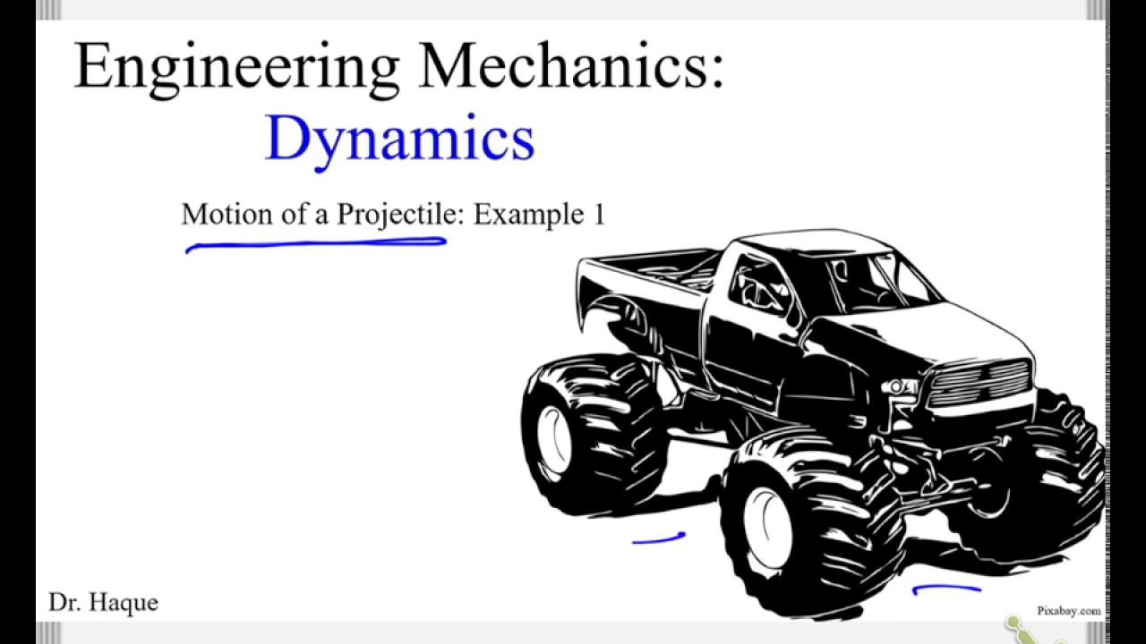 Dynamics: Ch 12.6 - Projectile Motion Example Problem