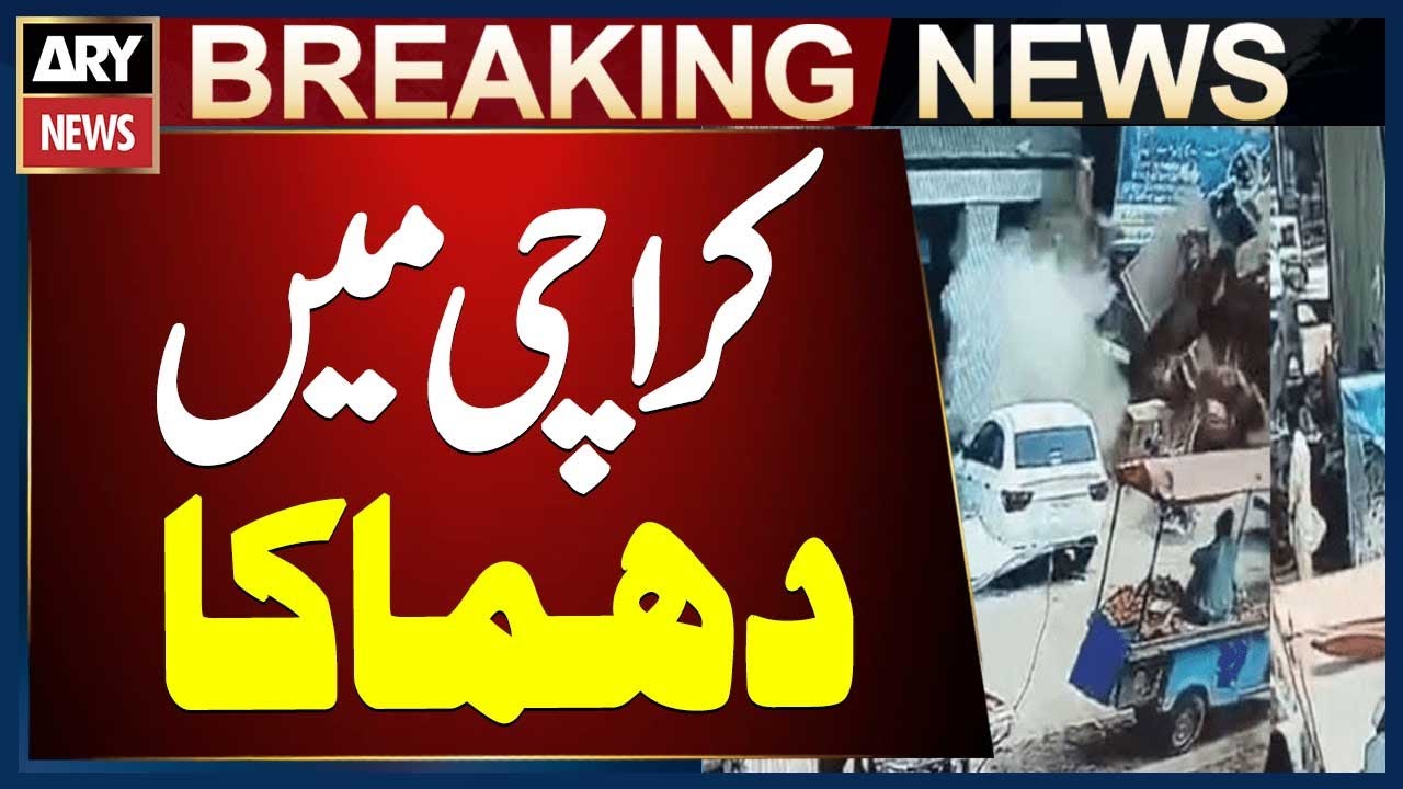 Explosion at Cylinder Shop in Front of New Sabzi Mandi, Karachi