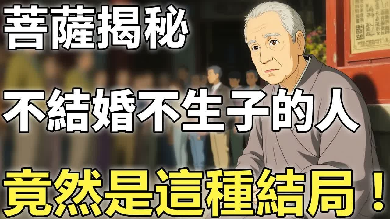 一個人不結婚、不生子，死後竟然是這種結局！菩薩一句話揭秘了天道因果，99%的人都不知道！【輪回｜因果｜佛學】