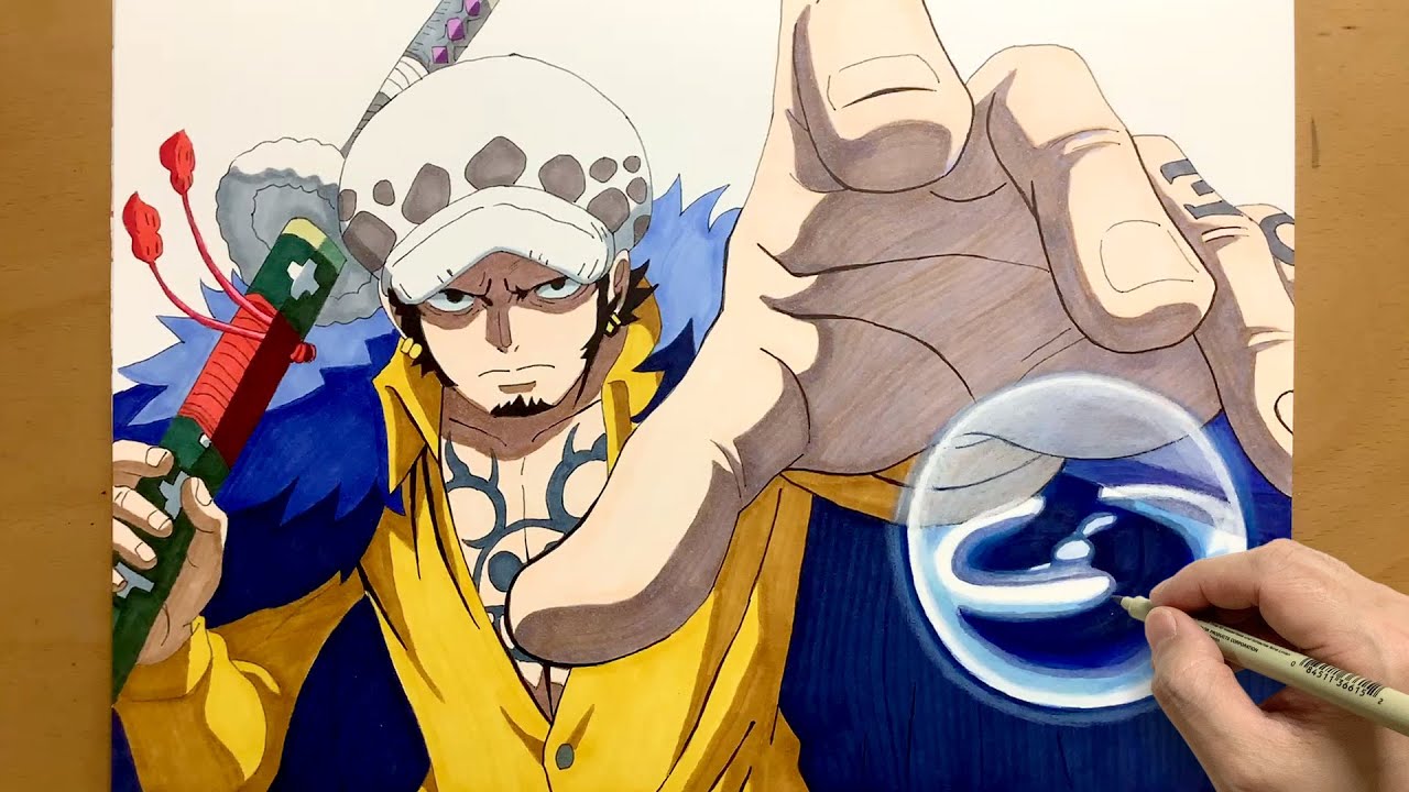 How to Draw Trafalgar Law from onepiece | step by step | Easy to draw | draw anime | Trafalgar Law