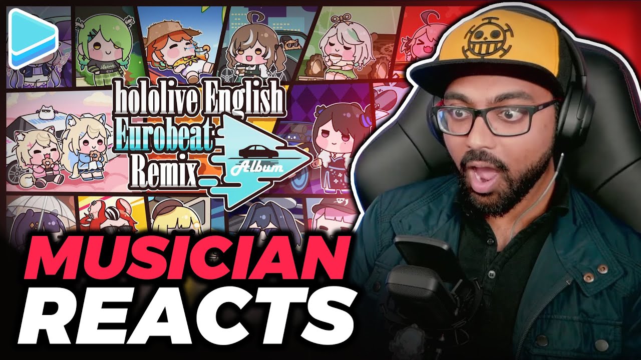 Musicians Reacts to Hololive EN -【MV】hololive English Eurobeat Remix Album | First Time Reaction!