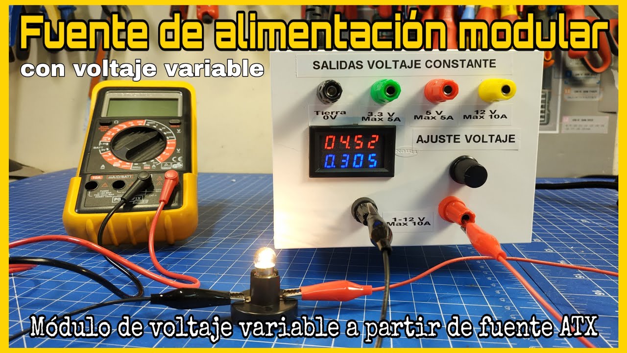 DIY FUENTE DE ALIMENTACIÓN MODULAR CON VOLTAJE REGULABLE