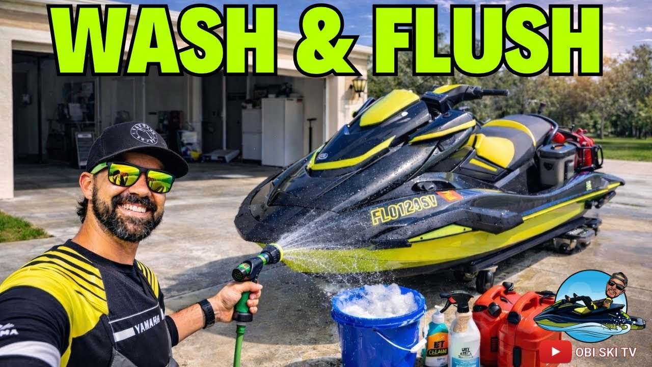 How to clean and flush your jetski after riding.