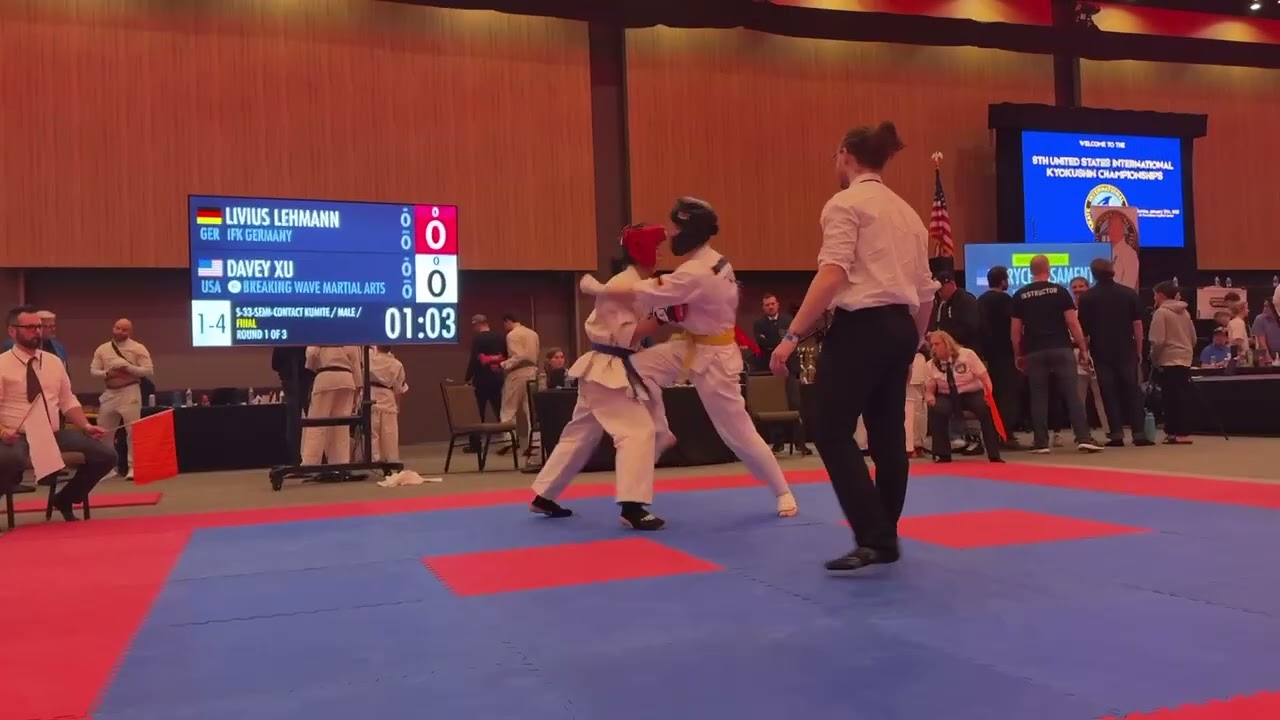 Davey Xu vs. Livius Lehmann, Kyokushin Semi-knockdown
