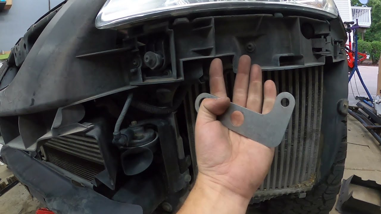Eurowise intercooler relocation bracket install