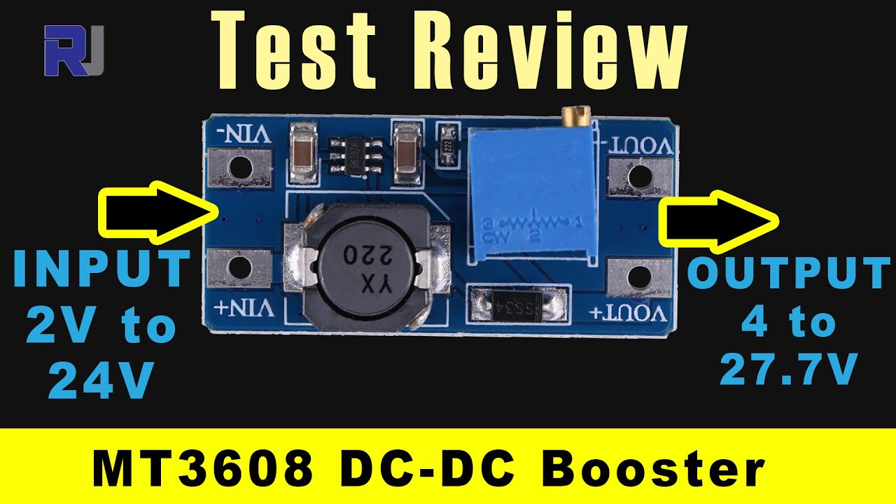 Обзор теста 2A DC-DC повышающего преобразователя MT3608