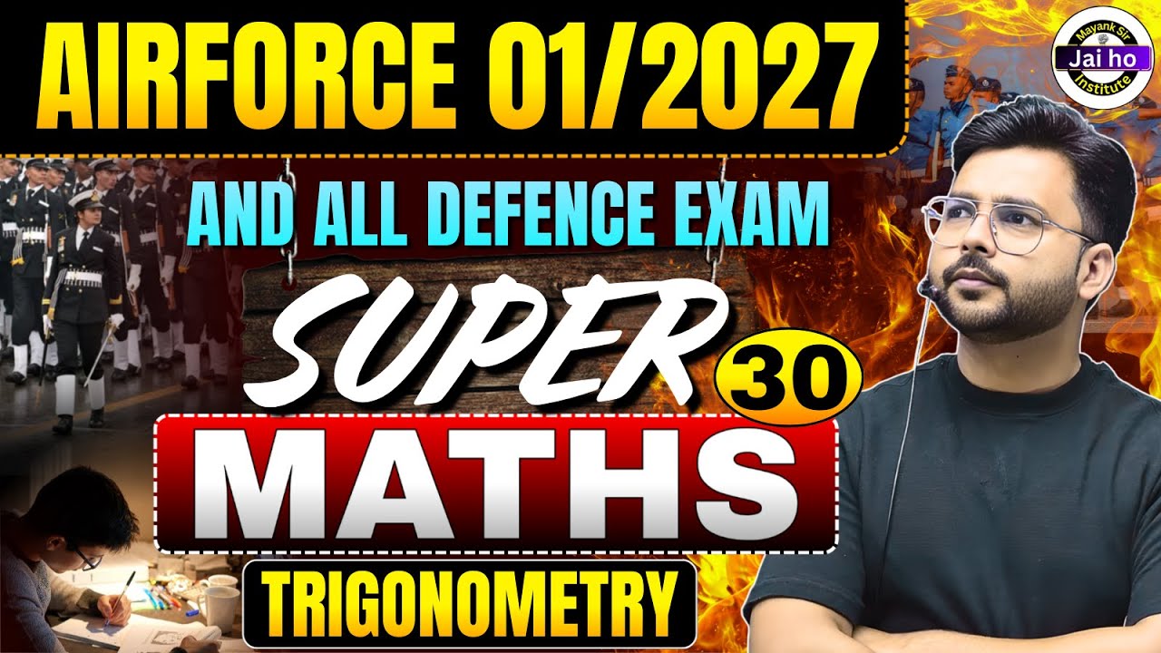 Airforce 2026 Maths Super 30 Class #04 | Airforce Math class By Mayanksir