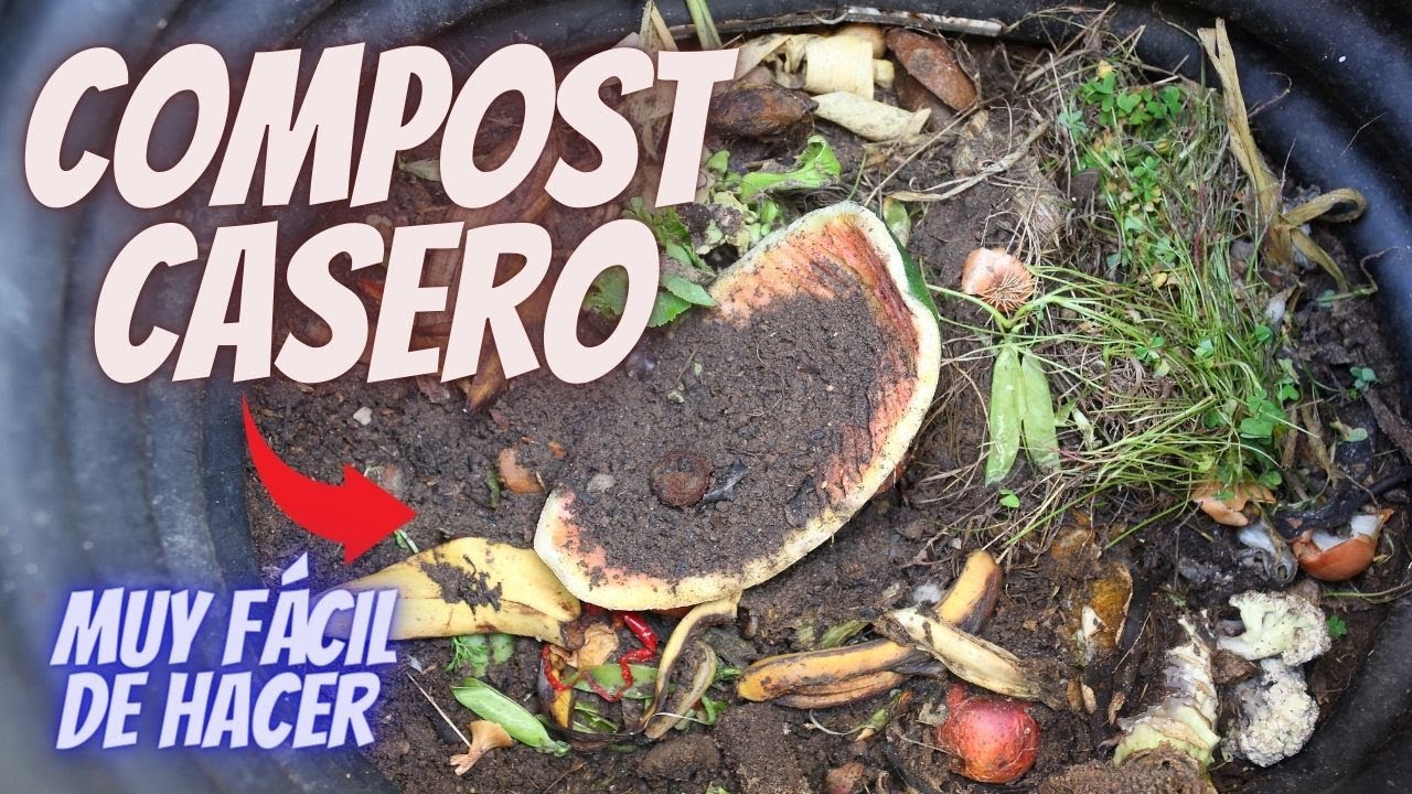 Como hacer COMPOST en balde / COMPOST CASERO FÁCIL! / Cómo hacer COMPOSTA casera