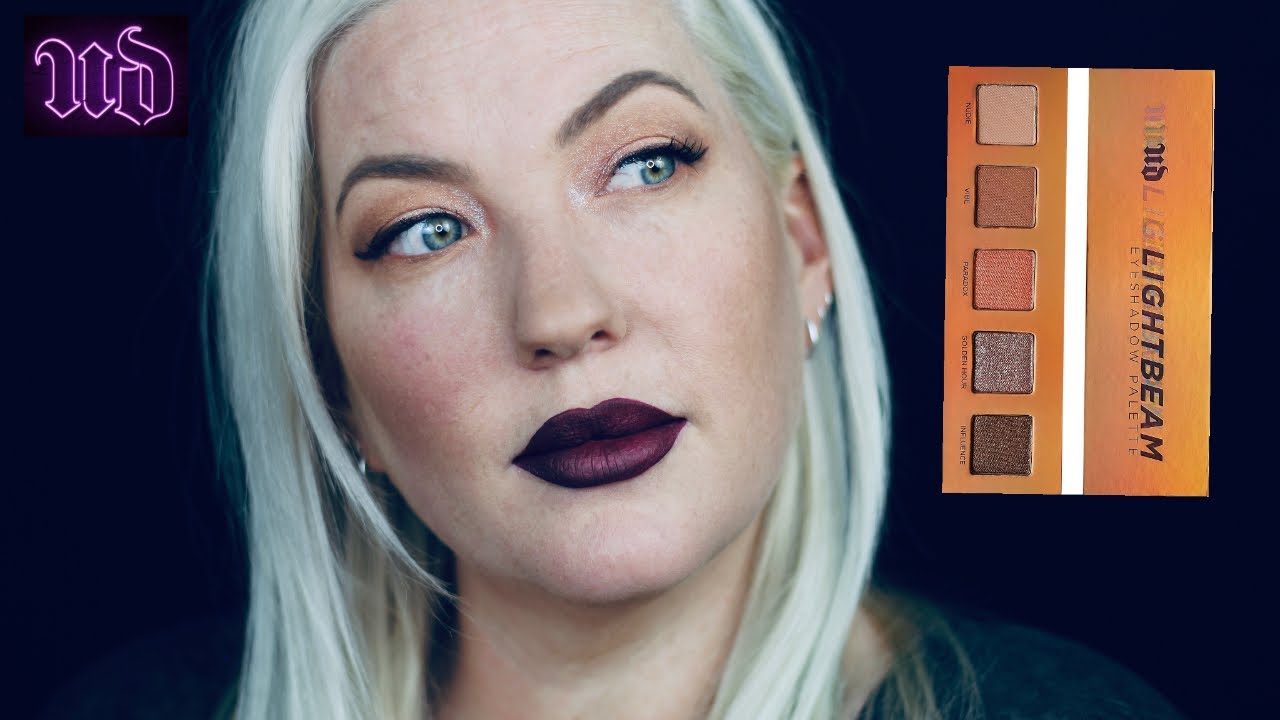 Urban Decay Lightbeam Palette Swatches & Natural Glam Tutorial - Sarah Sargent