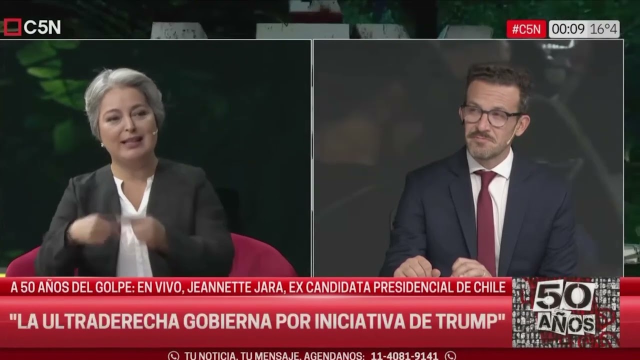 Jeannette Jara en La Ley de la Selva con Alejandro Bercovich en C5N