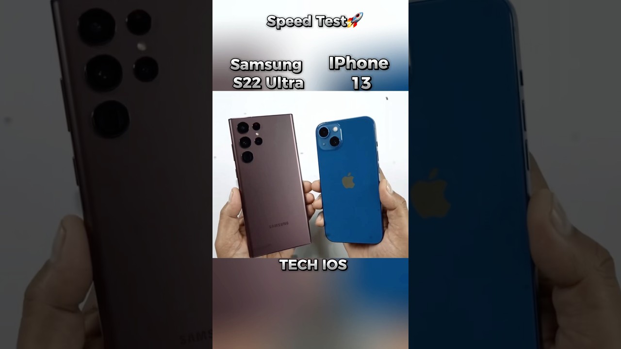 iPhone 13 vs Samsung S22 Ultra Speed Test ⚡ | Mid-Gen Flagship Showdown! 