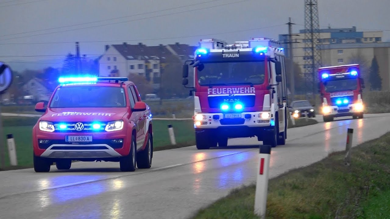 Versorgungszug Feuerwehr Traun