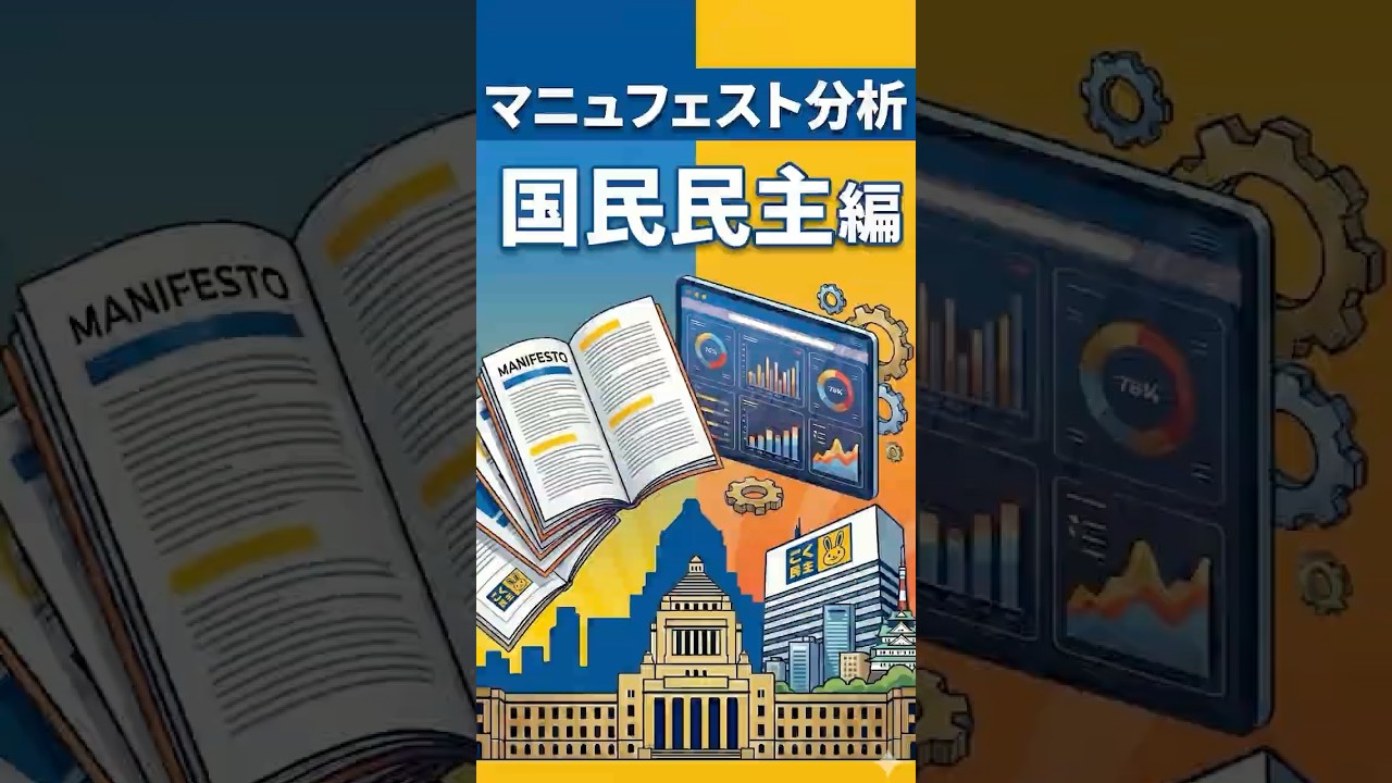 【国民民主編】各党のマニュフェストを分析