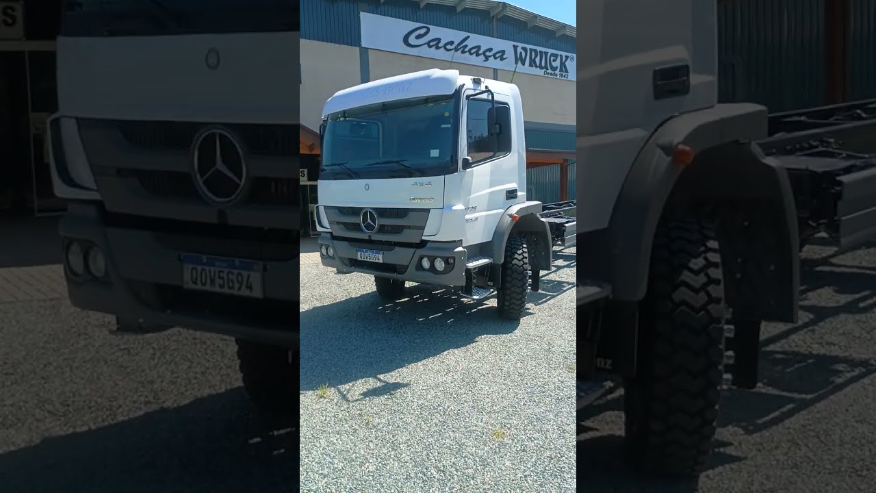Atego Mercedes 1726 4x4 (não foi militar exército) 2018/km96.000 ☎️47-984582658