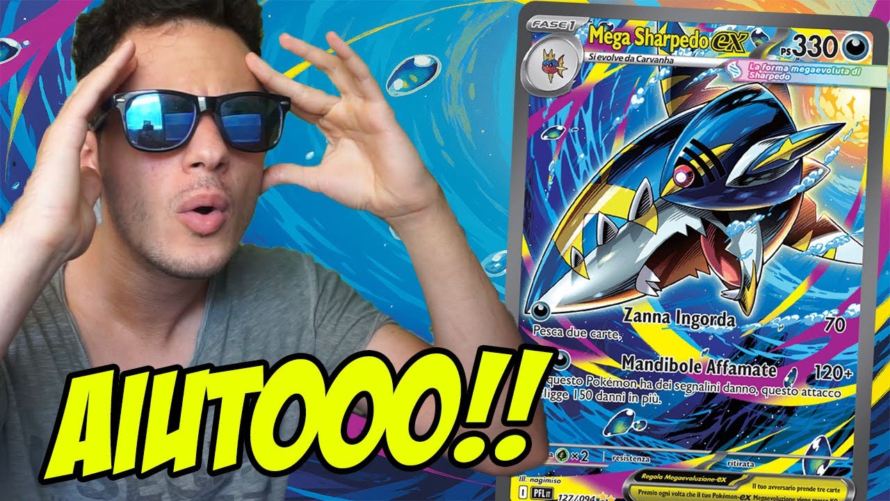 MEGA SHARPEDO EX FA PAURA! 4 PREMI IN UN TURNO  e KO INEVITABILI! Deck Fiamme Spettrali