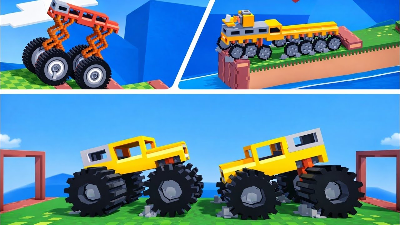 Insane Monster Truck Physics in Fancade 🚙💥 (You Won’t Expect This!)This Fancade Monster Truck 