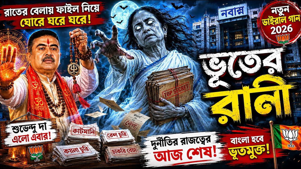 🔥 BJP New Viral Song 😱 | ভূতের রানী 👻 | Bengali Political Viral Song 2026