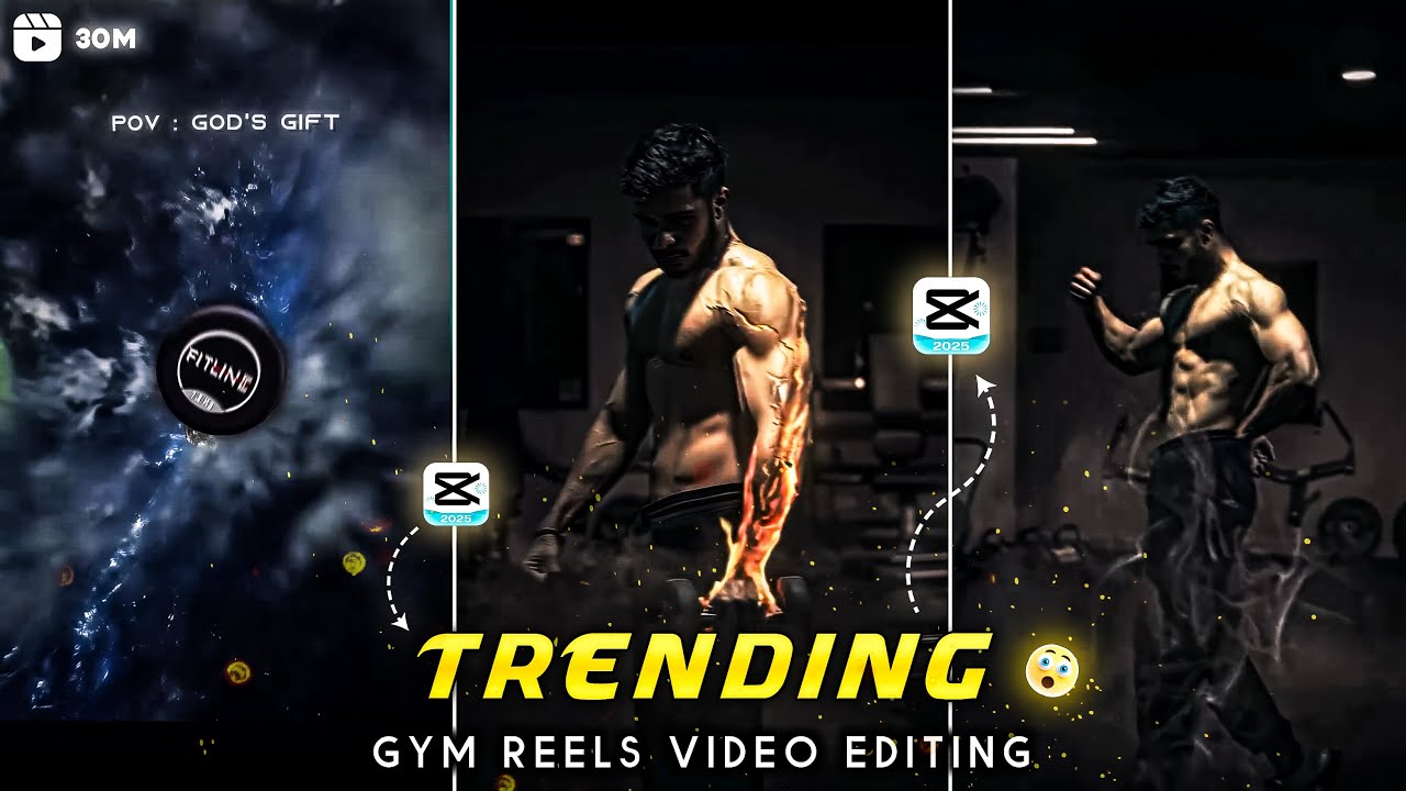 Instagram Trending GYM Reels Editing | GYM reels Editing In Capcut | Capcut Tutorial