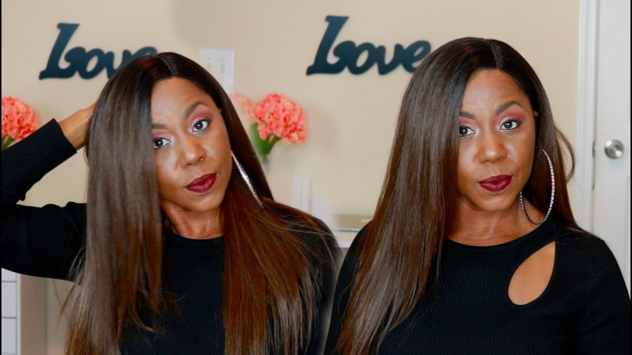 This COLOR is BOMB AF! Freetress Freedom Part 203 Lace Front Wig