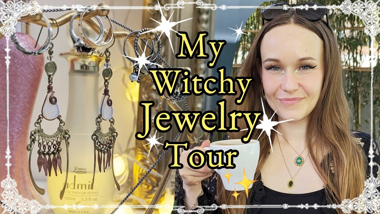 ✨ Witchy JEWELRY Favorites & Origin Stories ✨ Collection Tour ✨ Crystals, gifts  & more