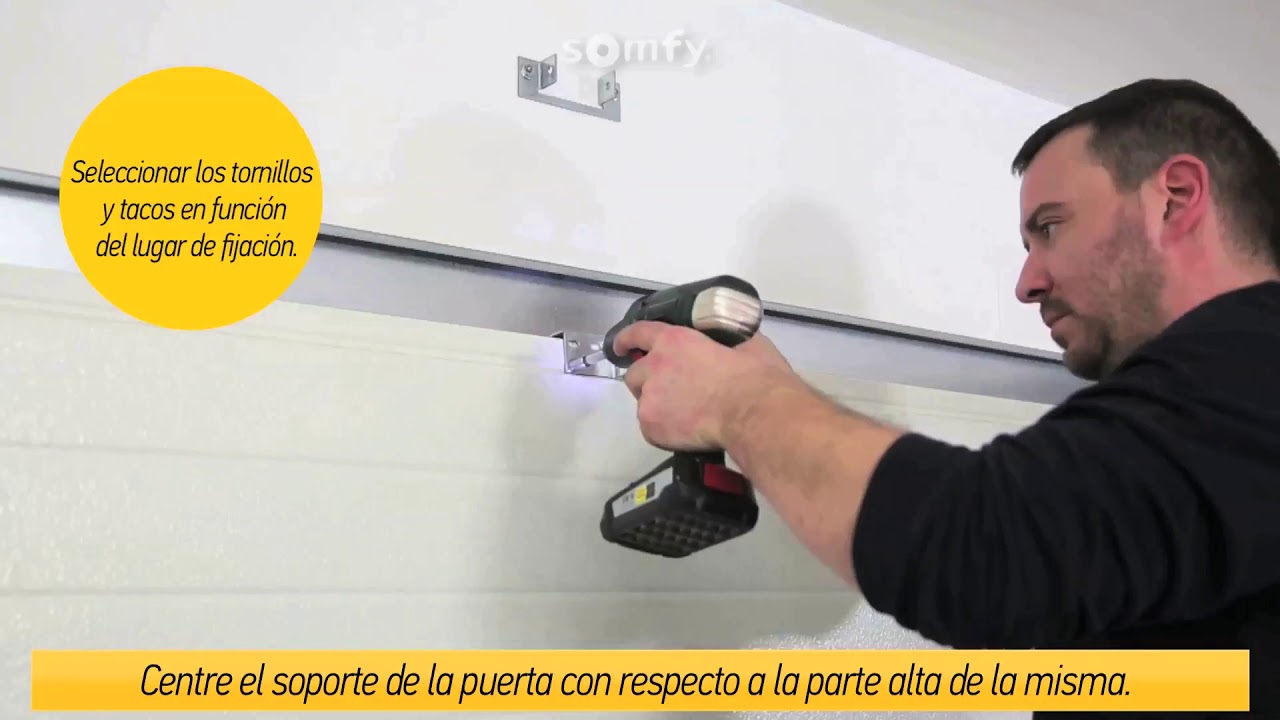 Cómo instalar un motor de puerta garaje con el kit GDK 700 de Somfy