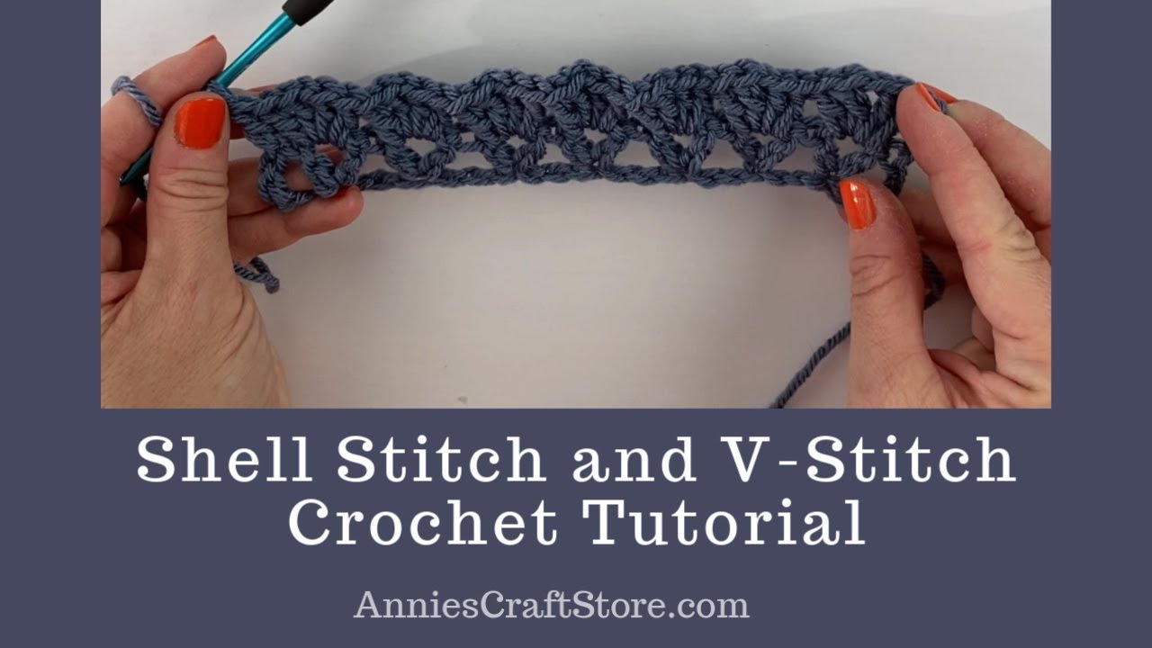 Crochet Stitch Tutorials | Shell and V-Stitch