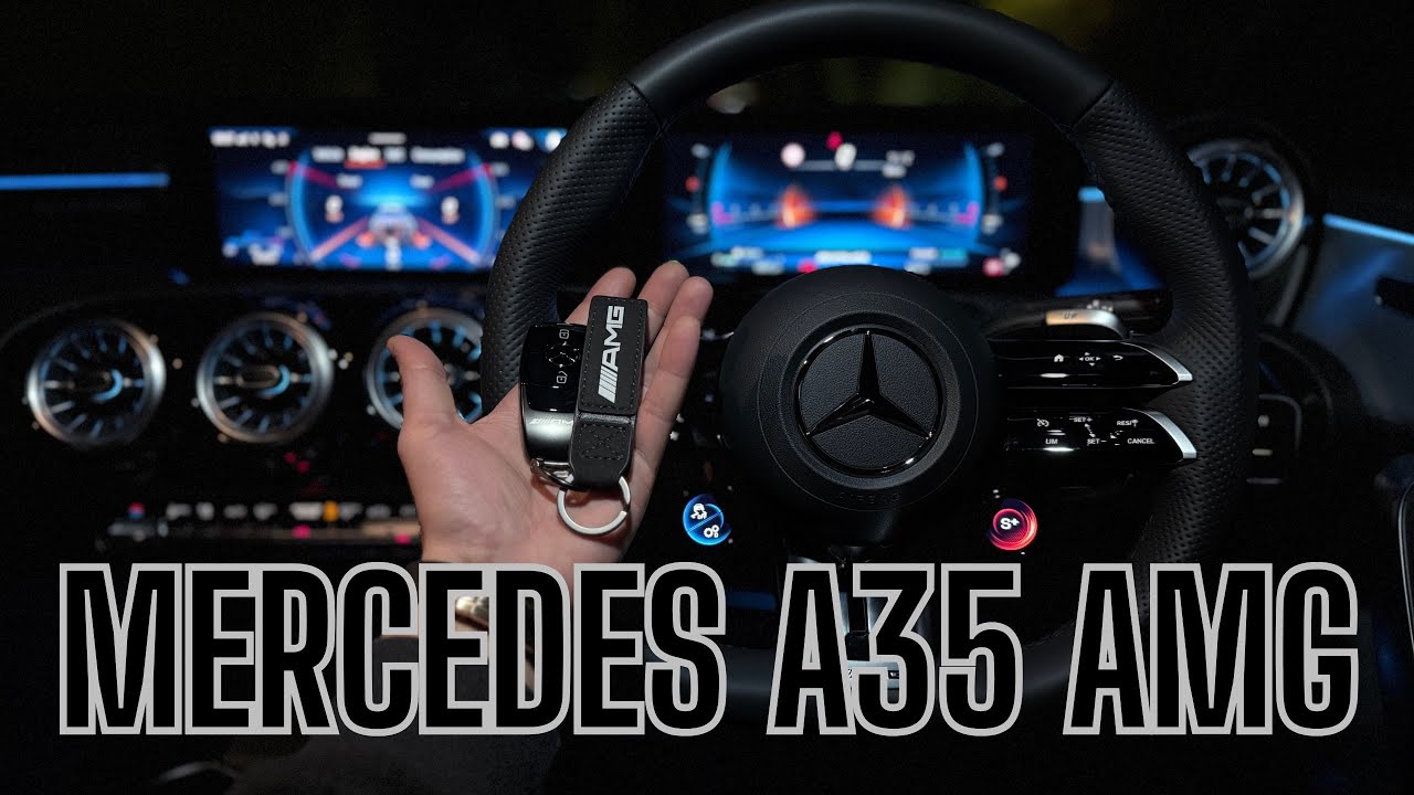 MERCEDES AMG A35 🇩🇪 ( NIGHT VIEW INTERIOR ) #mercedes