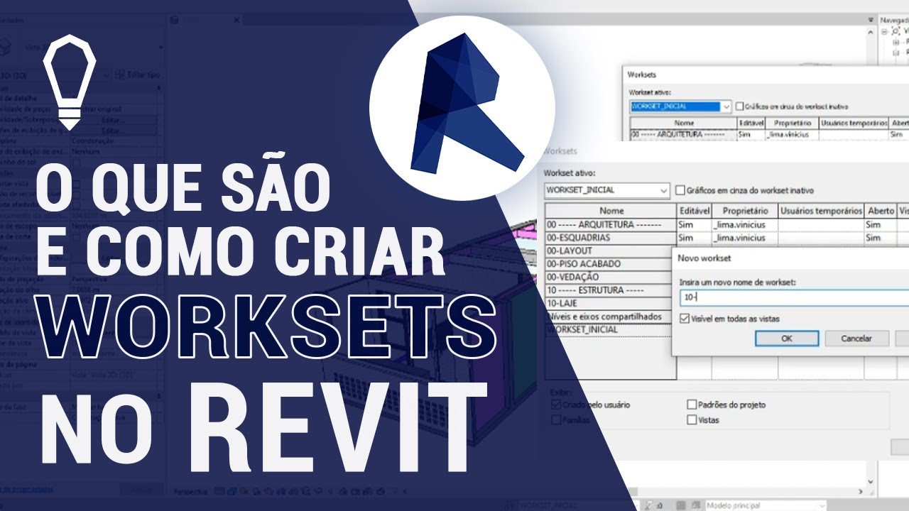 O que são e como criar Worksets no Revit