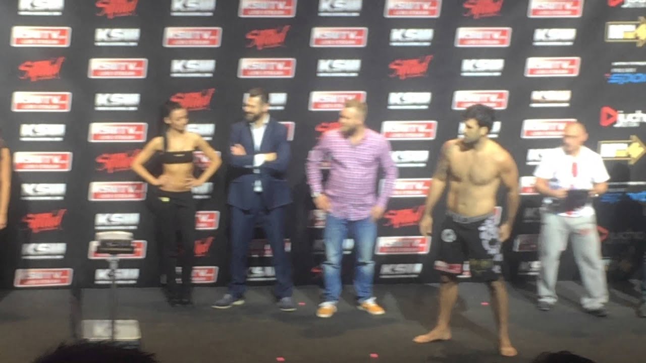 Mariusz Pudzianowski vs Rolles Gracie KSW 31 Ważenie Weigh in Ergo Arena