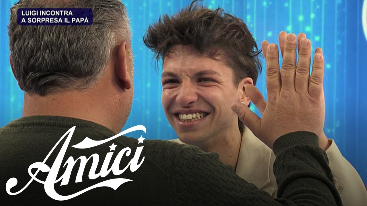 Amici 21 - Luigi incontra a sorpresa suo papà