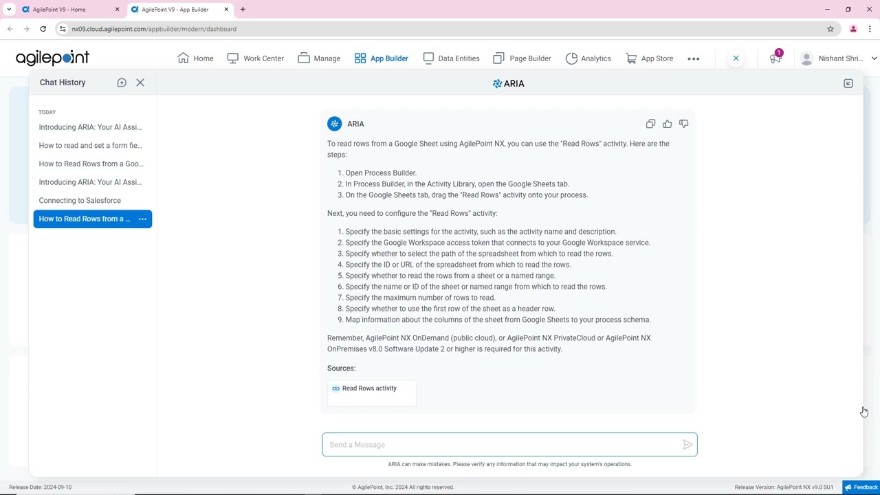 ARIA: An LLM for Expert Guidance