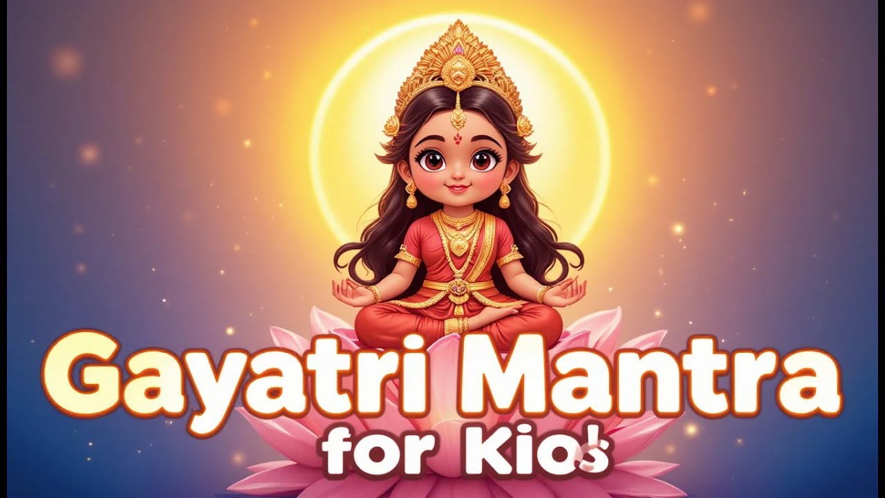 Gayatri Mantra for Kids 🙏 | Calm Mind & Smart Thinking | Animated