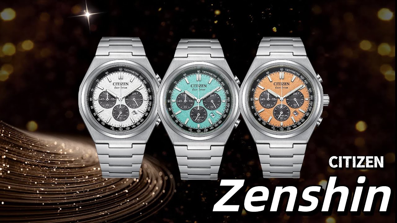 CITIZEN 星辰 Zenshin 熊貓 Eco-Drive 光動能 鈦金屬 $2980 42.5mm Chronograph計時碼錶